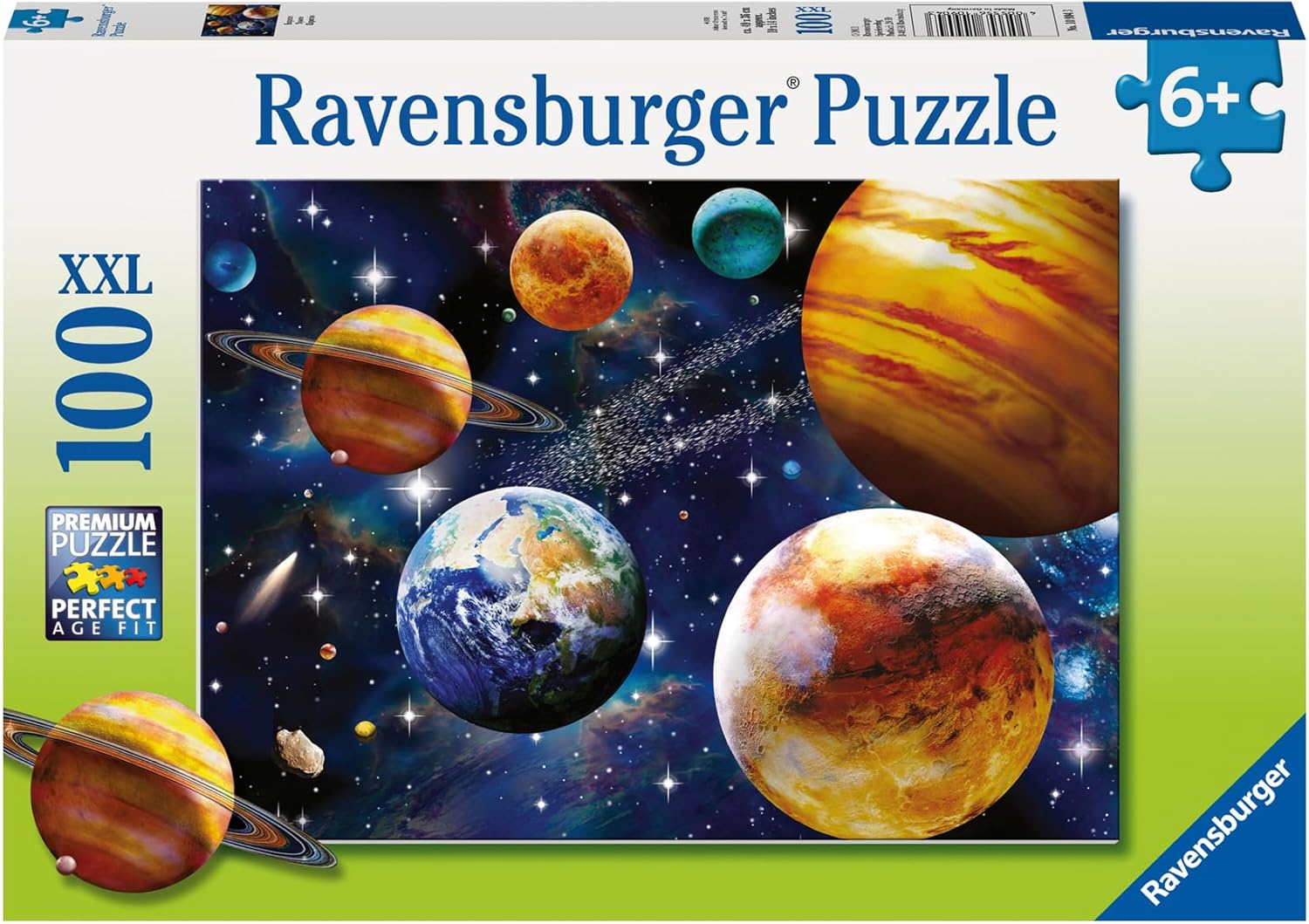 Ravensburger Space 100-Piece Jigsaw Puzzle for Kids - Unique, Pieces | Engaging Space-Themed Artwork | Enhances Concentration and Creativity | Ideal Gift for Birthdays and Holidays