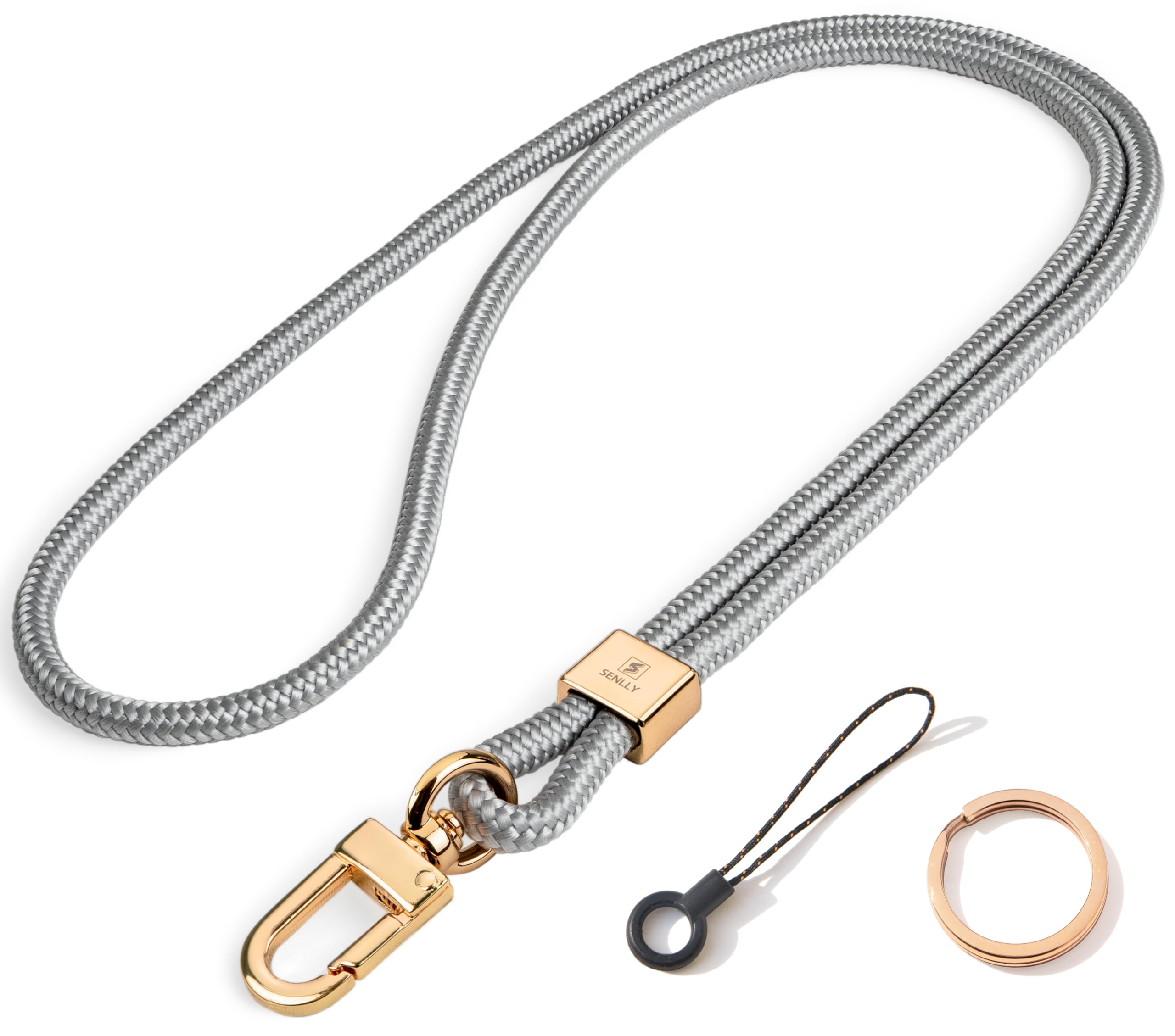 SENLLY Neck Lanyard Strap for Keys, Original Minimalist Design KeyChain and ID Badge Holder