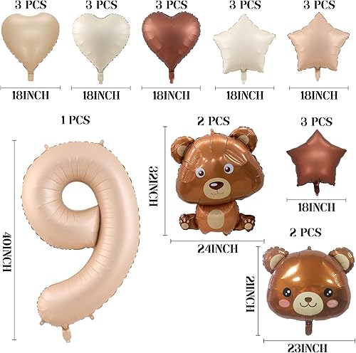 Miniatura 2 de 23 globos de oso, globos de oso de 40 pulgadas, globos de oso de peluche de 40 pulgadas, globos de cumpleaños, globos de aluminio de animales para