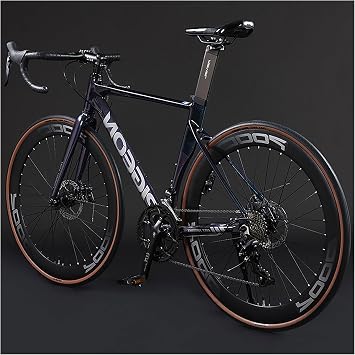 Road Bike, 700C, 14-Speed Gear, Bicycle, Aluminum Aero Road Frame Brake and Gear, Integrated Sports Bike, Mechanical Disc Brake, Internal Wiring, Suitable Height 63.0 - 72.8 inches 160 - 185 cm