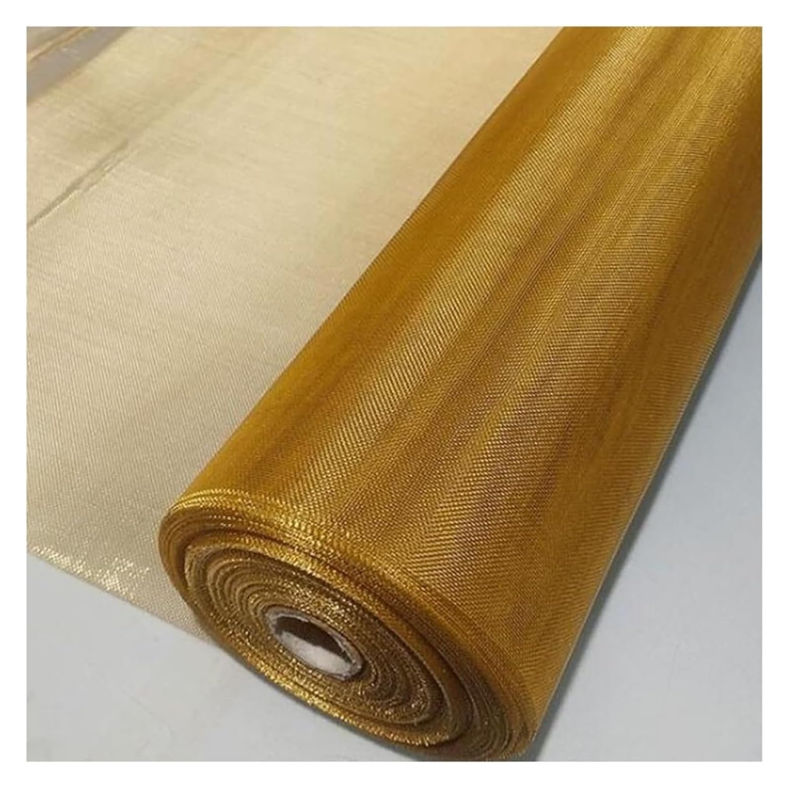 Fine Pure Copper Mesh Roll, Pure Copper Wire Mesh Roll, Brass Woven, Multicolor, 10-200, RFI Shielding Cleaning(Brass 1x1m,40 mesh)