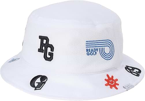PEARLY GATES パーリーゲイツ　ロゴ　ハット　紐付き　帽子　ゴルフ　白 Amazon | [パーリーゲイツ] ユニセックス メッシュハット (マルチロゴ
