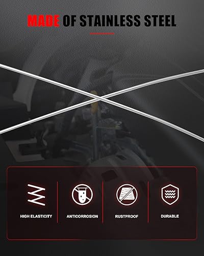 Miniatura 4 de CCIYU BPE810450 Reemplazo de la varilla de medición de aceite de motor 1994-1997 para Mazda Miata Dip Stick para comprobar la varilla de medición de