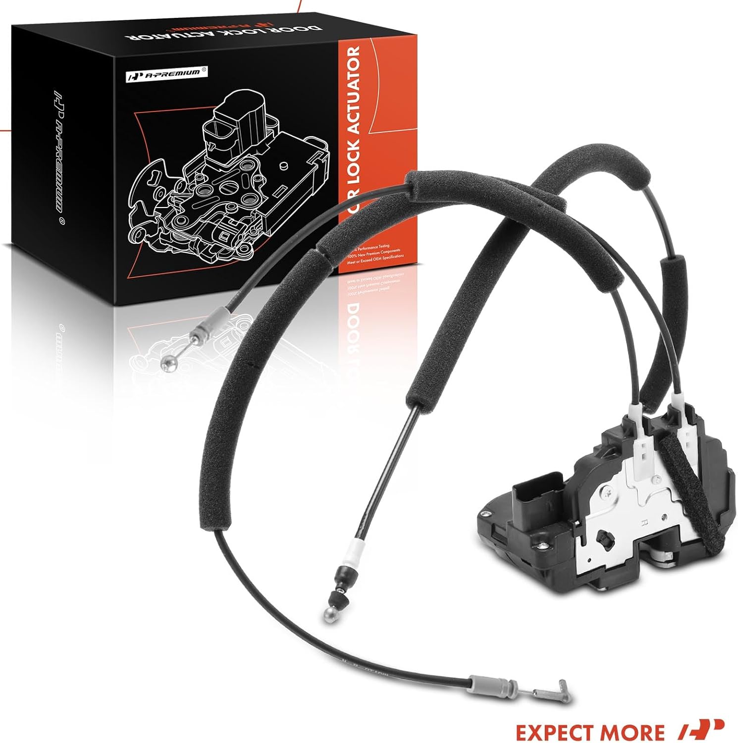 A-Premium Front Right Passenger Side Door Lock Actuator Compatible with Nissan Titan 2005-2013 for Model Without Keyless Entry System