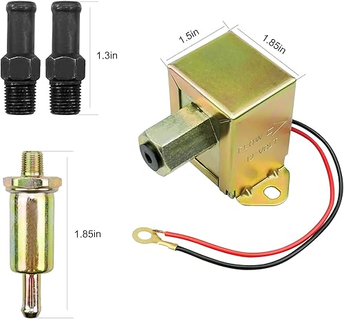 Vista 3 de Para Generac Kohler Onan Gas Generator Bomba de Combustible para Generac, MD7781, 12 Voltios 4-7 PSI Flujo de hasta 25-35 GPH, Bomba de combustible