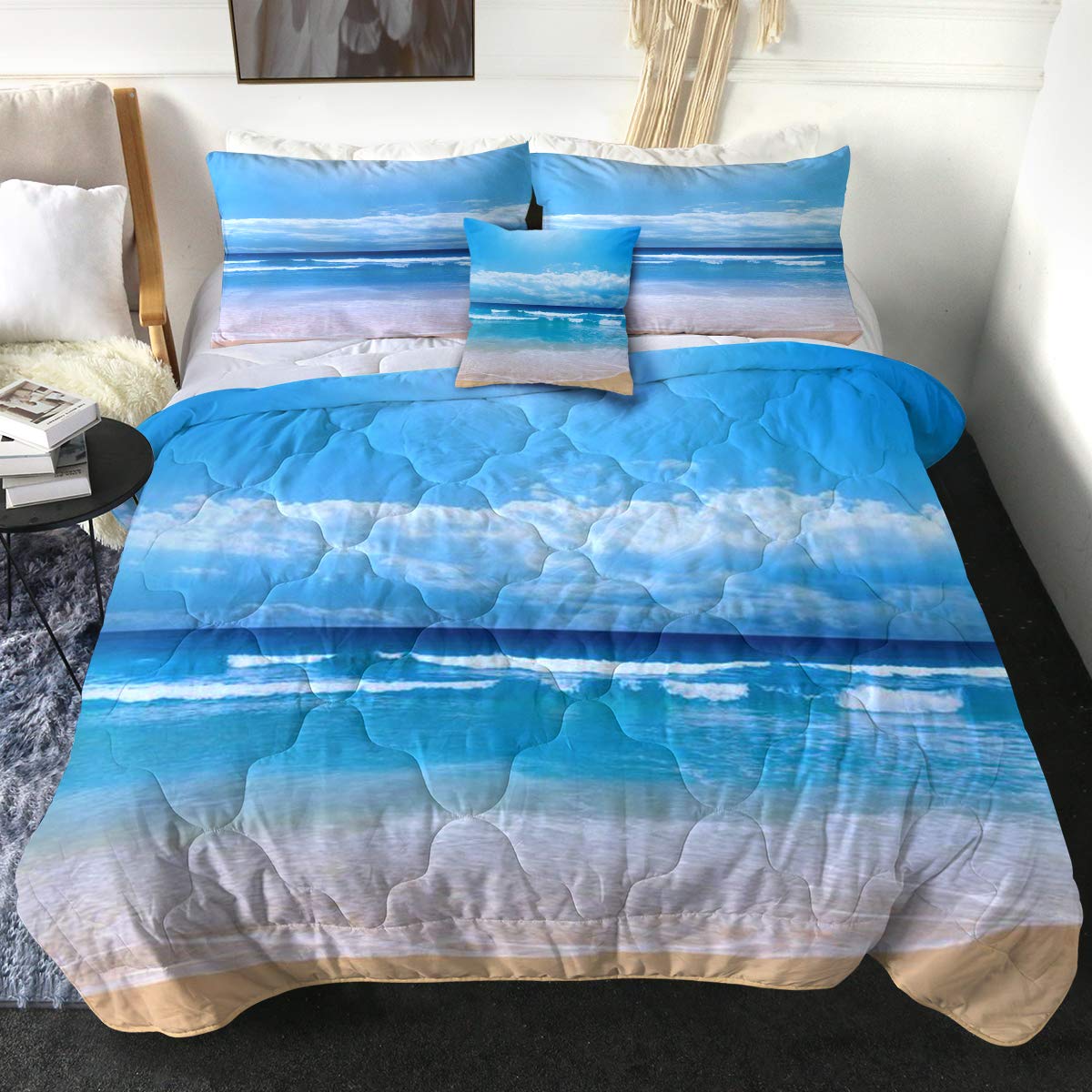 Buy Sleepwish Blue Ocean Comforter Set Ultra Soft 3D Print Bedding for