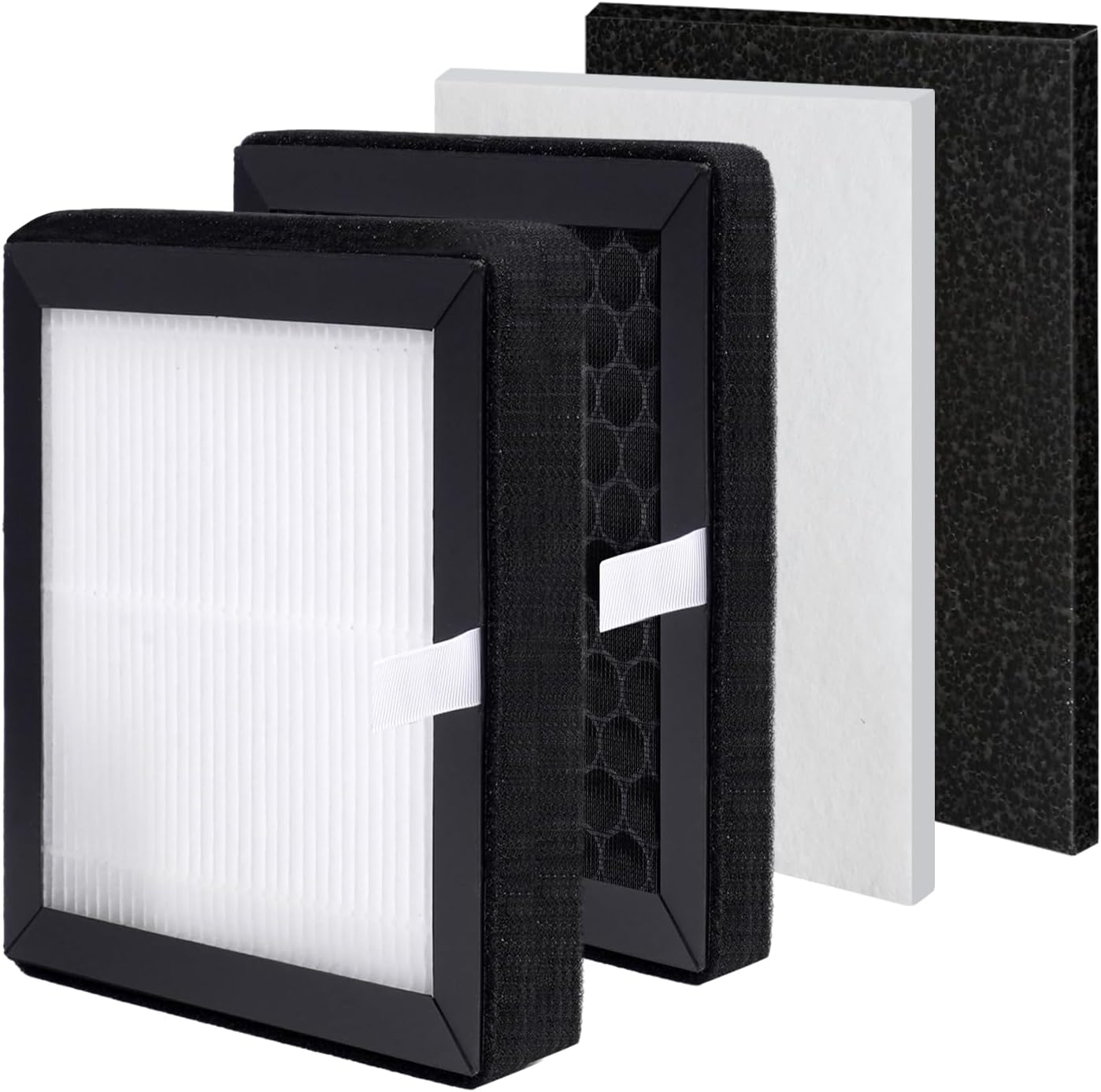 10”× 10” Fume Extractor H13 Efficient Quad-Layer Filtration System Replacement for Electric Soldering Iron Welding,Metal Wood Cutter and Nail Salon Hair Smoke Filter Replace