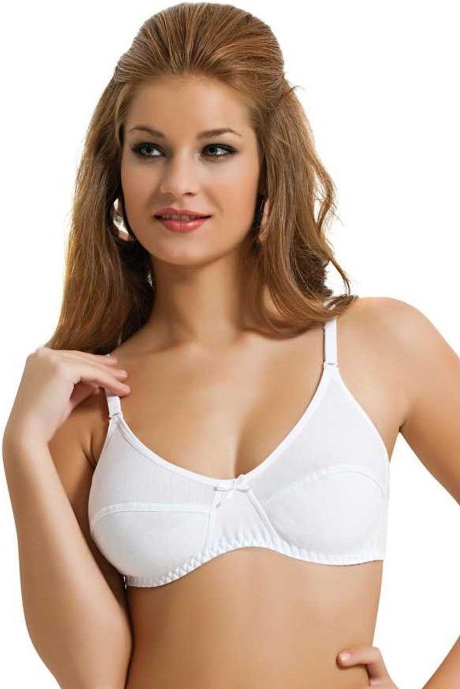 Organic Cotton Full Coverage Non-Wired Bra 36B,38B,40B,42B,44B,46B