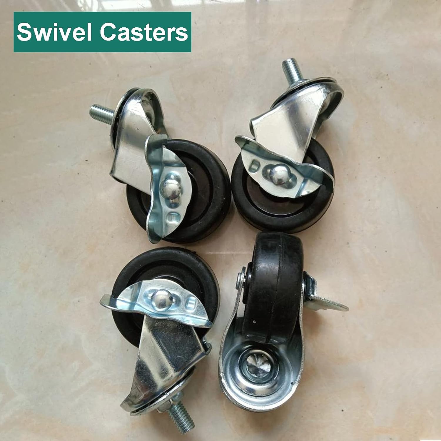 Commercial Gym Exercise Ball Holder Rolling Sports Ball Cart with Wheels, Douable Wide Soccer Balls Storage Organizer, Four-Layer Basketball/Volleyballs Display Rack