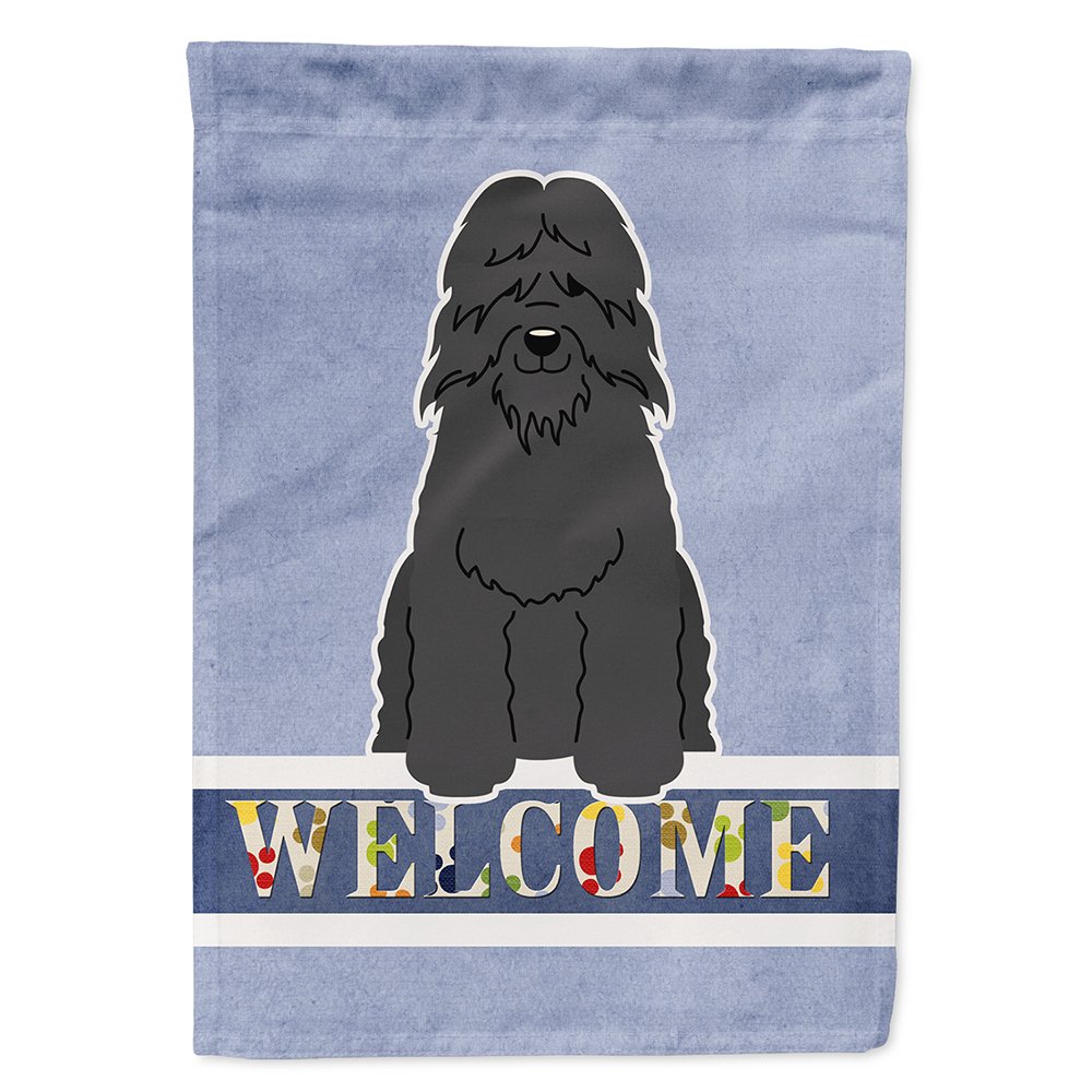 Grand drapeau en toile Bouvier des Flandres finition premium pour façade de maison