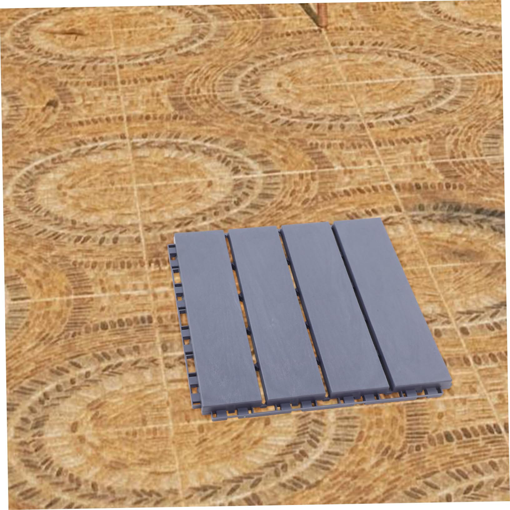 NUOBESTY 6 Baldosas de Suelo Diseño Antideslizante de Patio de Pp de Patio y Fácil Instalación para Terraza y Baño Exterior