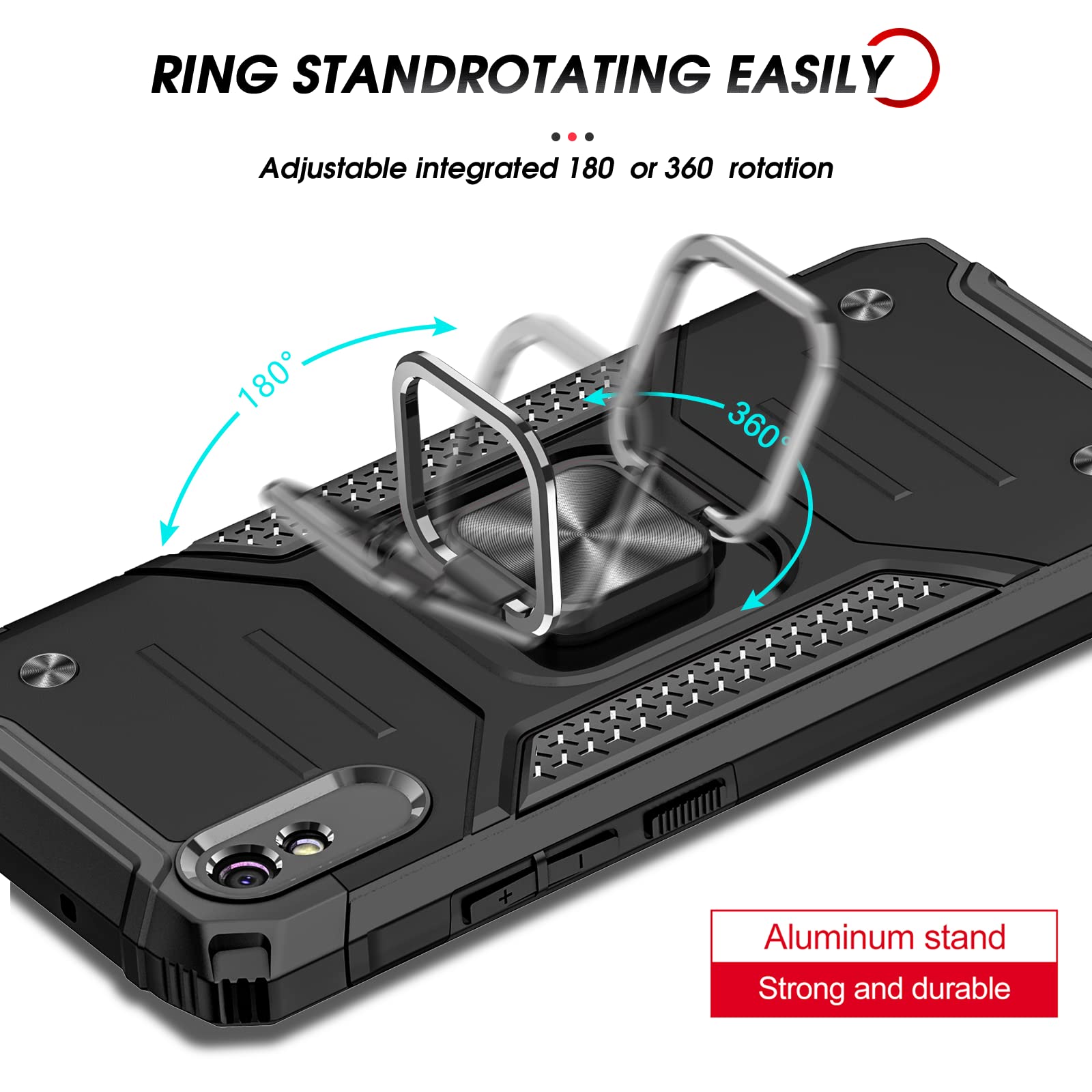 LeYi per Cover Xiaoi Redi Note 8 PRO Custodia con Vetro Teperato [2