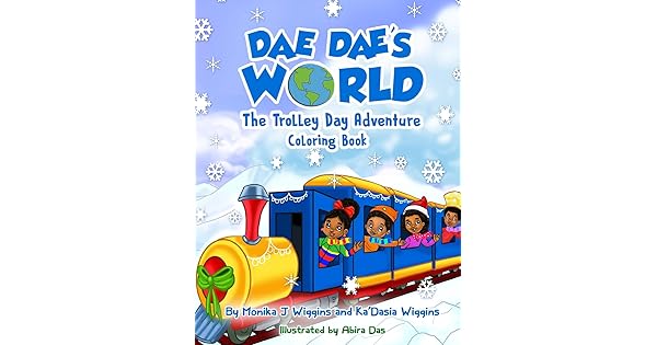 Dae Dae S World Trolley Day Adventure Coloring Book By