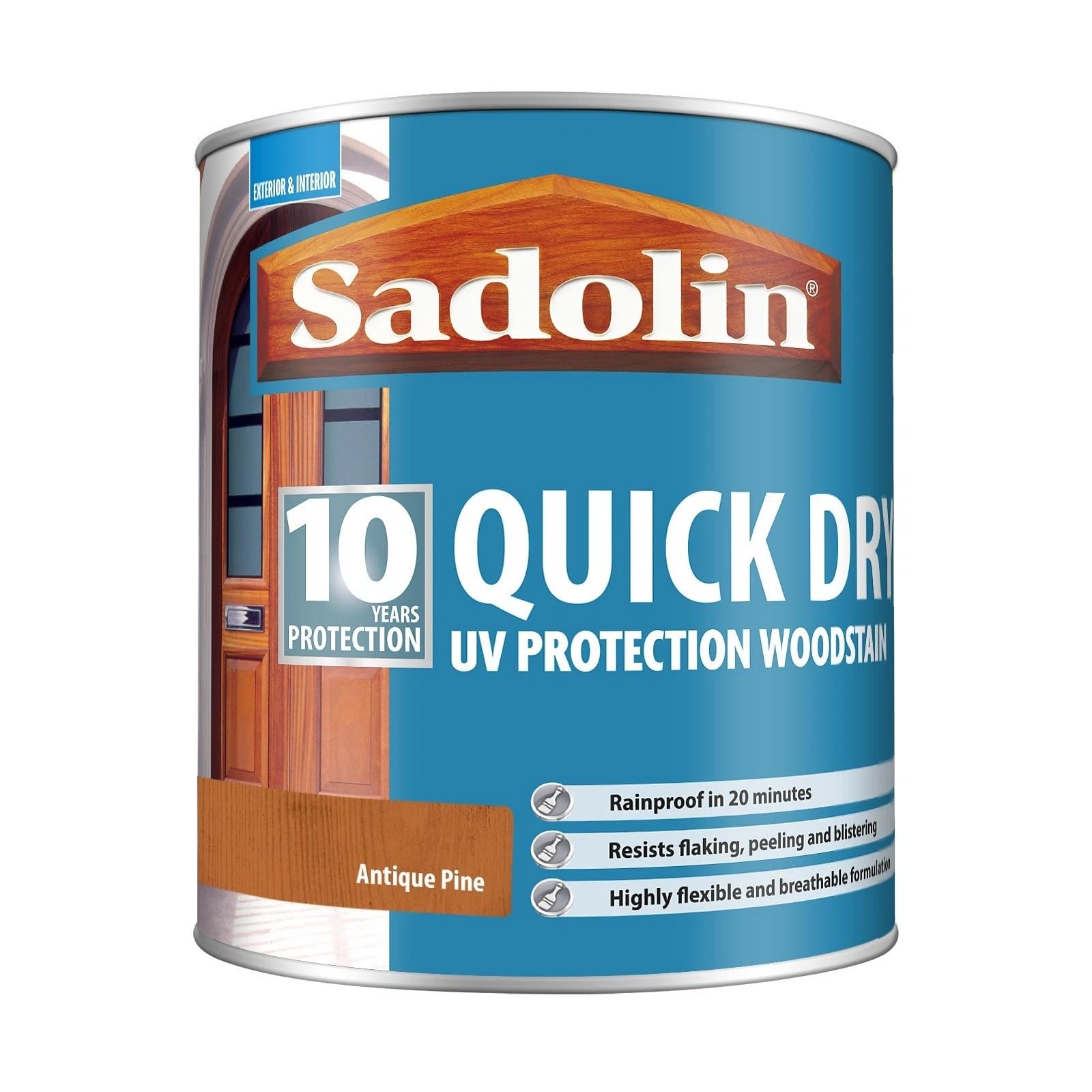 Sadolin (Antique Pine) 10 Year Quick Dry Woodstain 1L