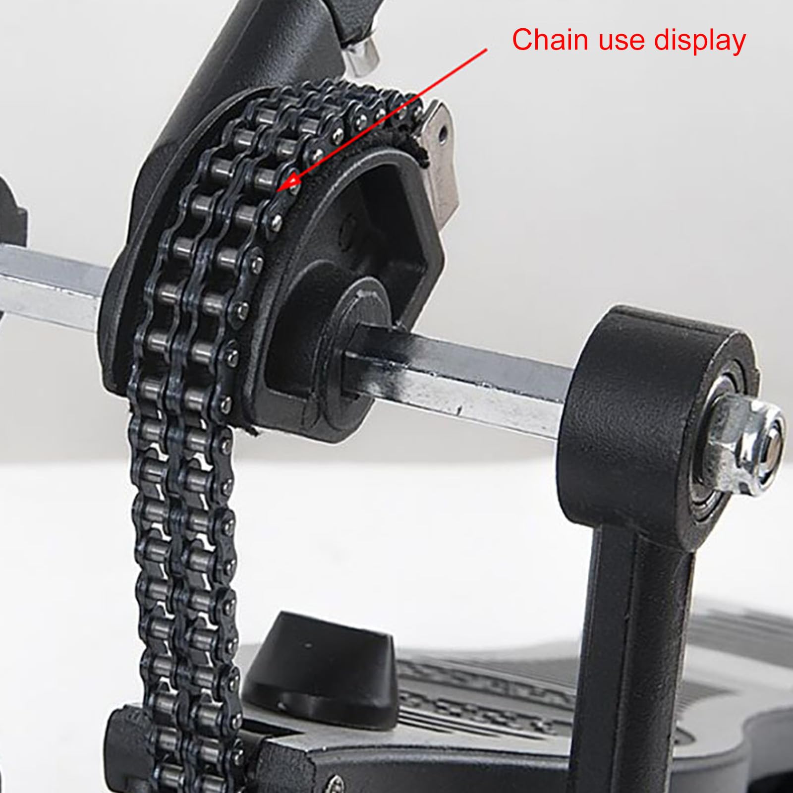 Chaîne De Pédale De Batterie En Acier Inoxydable - Longueur 18 Cm, Pour Remplacement Ou Upgrade