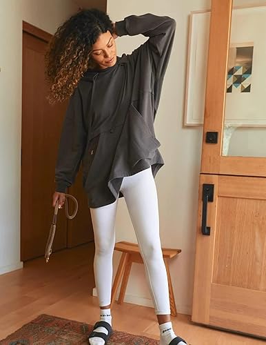 Miniatura 96 de NexiEpoch - Paquete de 4 leggings suaves para mujer, con bolsillos, control de abdomen y cintura alta, pantalones capri para yoga y ejercicio