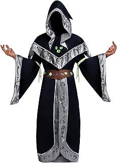 Spooktacular Creations Wizard Costume Adult Men, Halloween Costumes for Men, Warlock Costume w/Sorcerer Costume