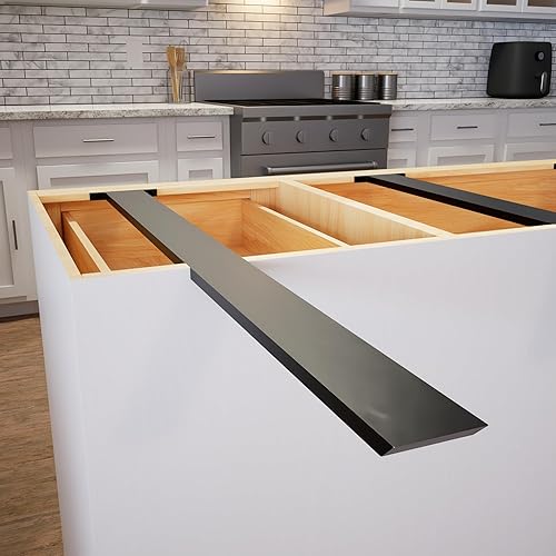 Miniatura 15 de Soporte de isla oculto industrial de 42 pulgadas, 1 unidad, proyectos de bricolaje, fabricado con aluminio americano por The Original Granite