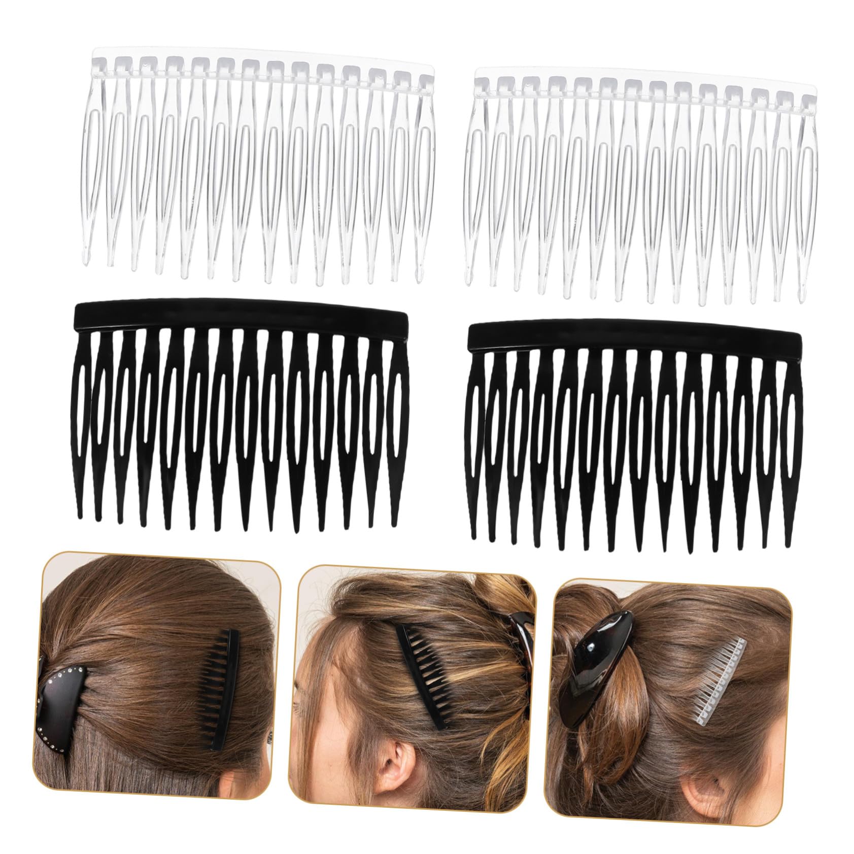 320 Piezas Peines Laterales Pequeños para Mujer Accesorios Compactos DIY para Estilizar Flequillos y Recogidos Clips Decorativos Resistentes para Diario