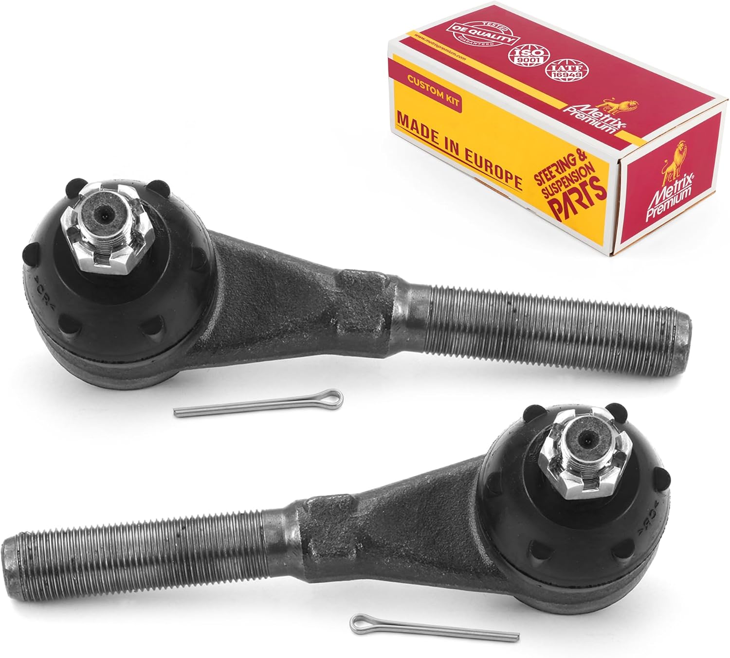 Metrix Premium Chassis Parts - Front Left & Right Outer Tie Rod End Kit Fits 91-01 Jeep Cherokee, 91-92 Comanche, 91-95 Wrangler, 97-06 Wrangler, 93-98 Grand Cherokee, ES3094L, ES3095R, Made in Europe