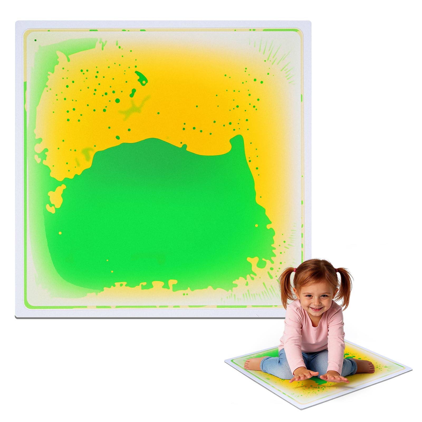 Liquid Sensory Floor Tiles 30x30cm, 1‑Pack Matte Sensory Mats for Kids — image 1