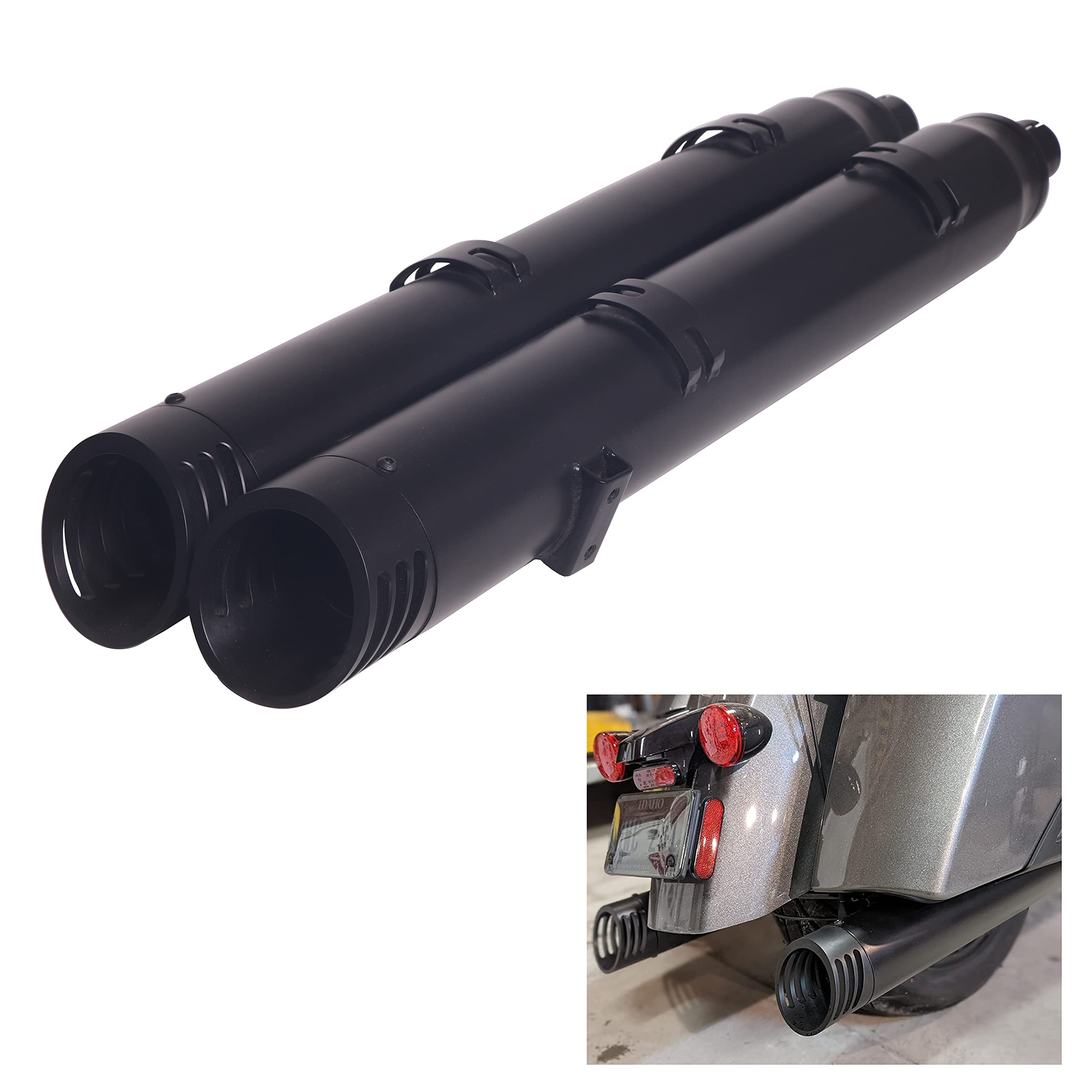 Buy 4.0 Inch Chrome Slip on Mufflers for Indian 2014Up Partial Chief