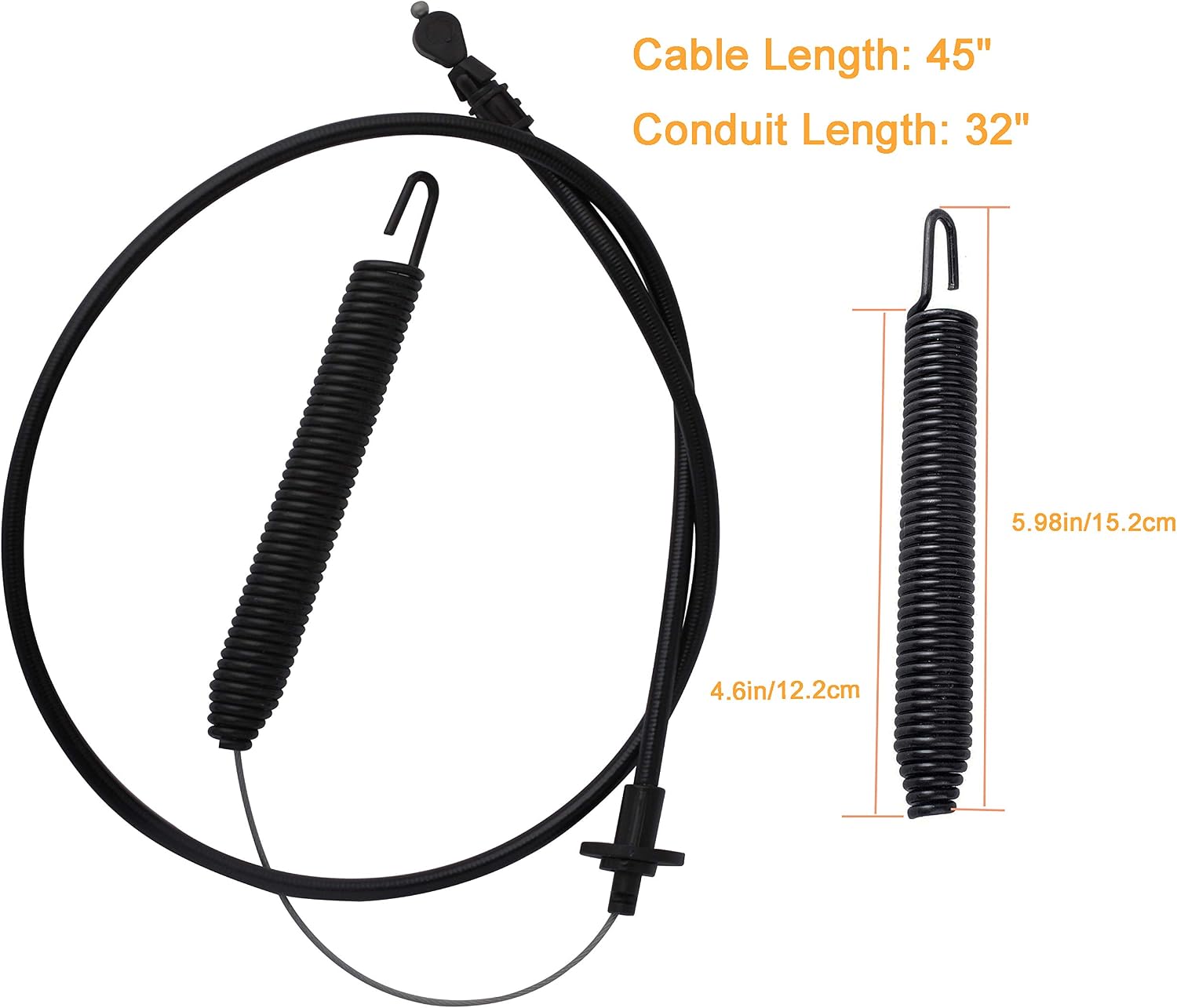 Podoy 175067 Deck Clutch Cable for Compatible with Craftsman AYP, Husqvarna Poulan Replace 175067 169676 532169676 532175067 21547184 Lawn Mower 42"