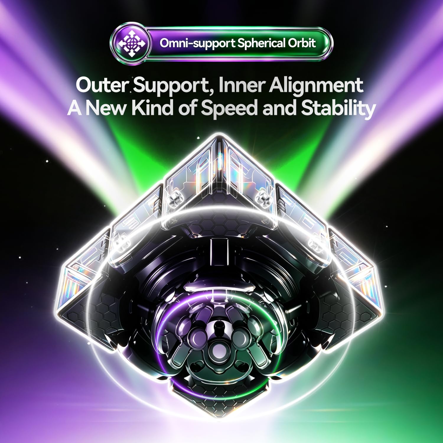 GAN 17 MagDrive Profi Zauberwürfel & GAN 460 M V2 Speed Cube 4X4, UV