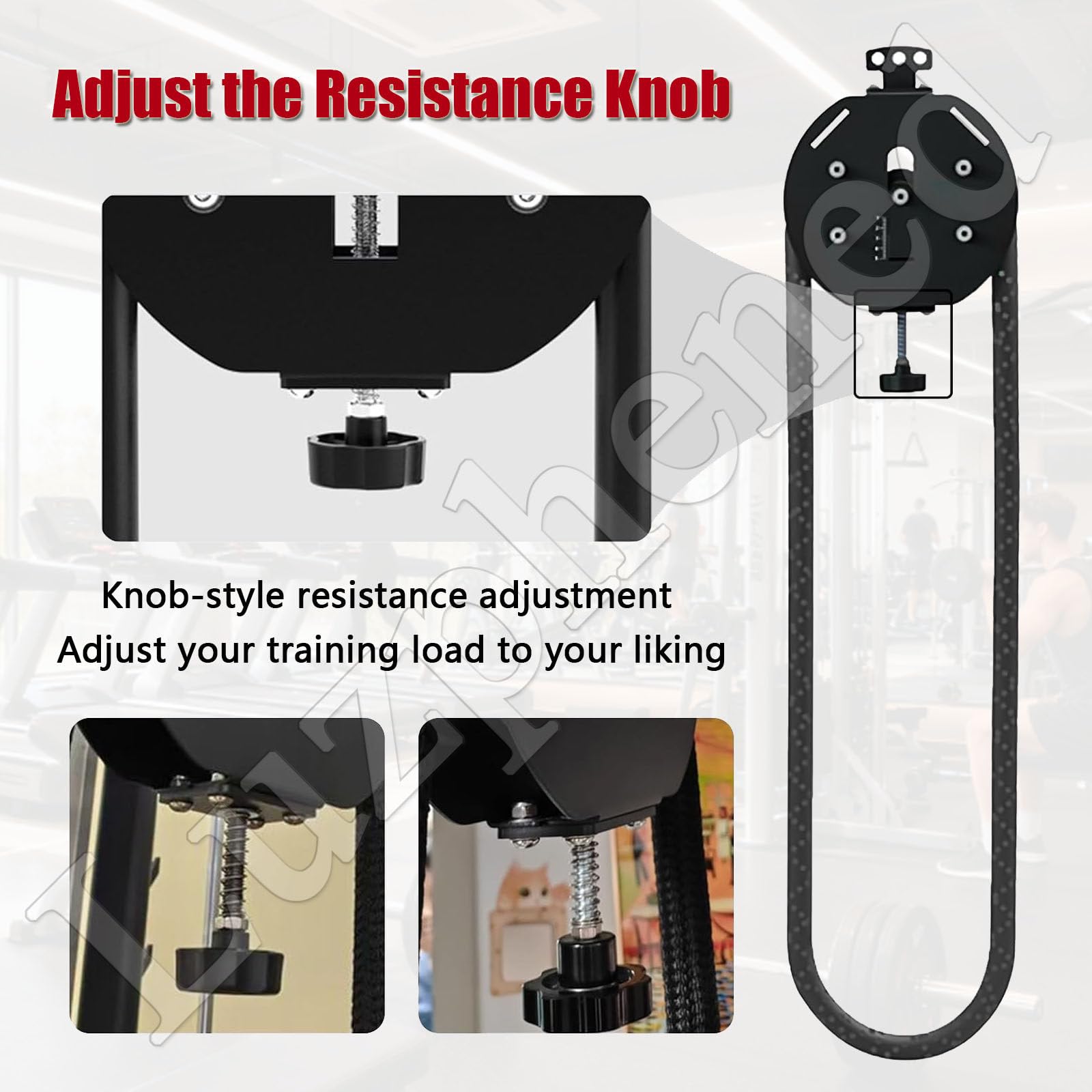 Máquina de entrenamiento de resistencia con cuerda de tríceps ajustable para resistencia muscular y entrenamiento de la parte superior del cuerpo