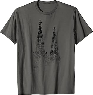 Cologne Cathedral Vintage Silhouette Köln German Skyline T-Shirt