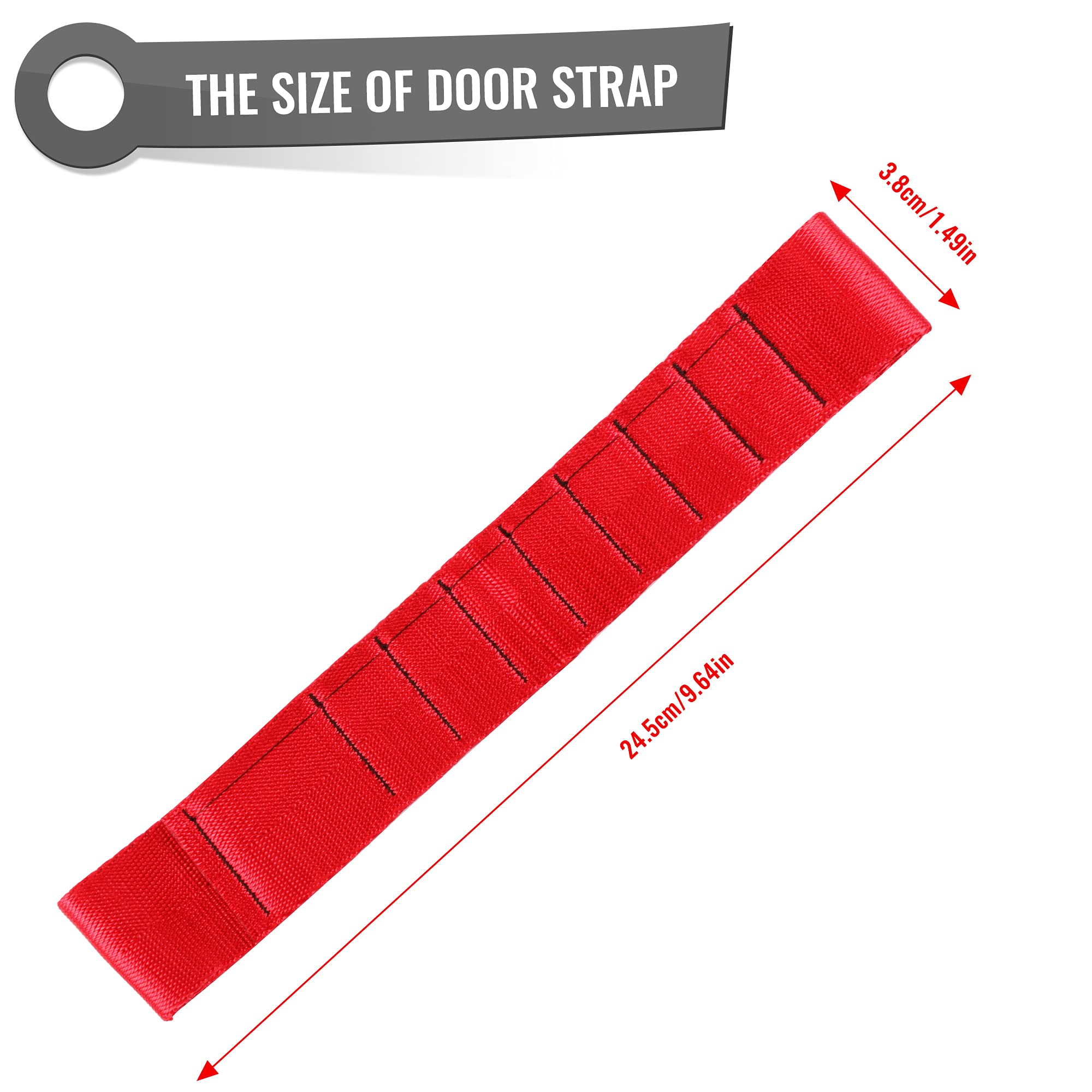 DUZFOREI Lot De 2 Sangles De Porte De Rechange Pour Jeep