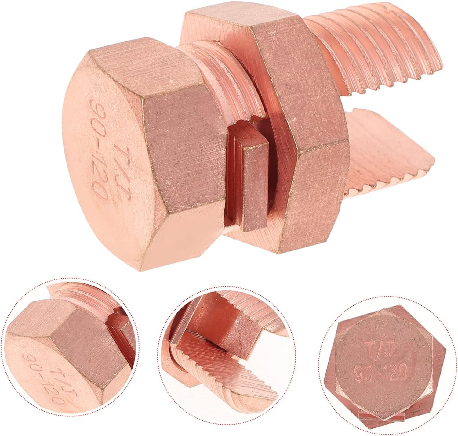 Artibetter Ground Clamp Split Bolt Connector for Gauge Wire Bonding Grounding Tool Safety Wire Twist Pliers