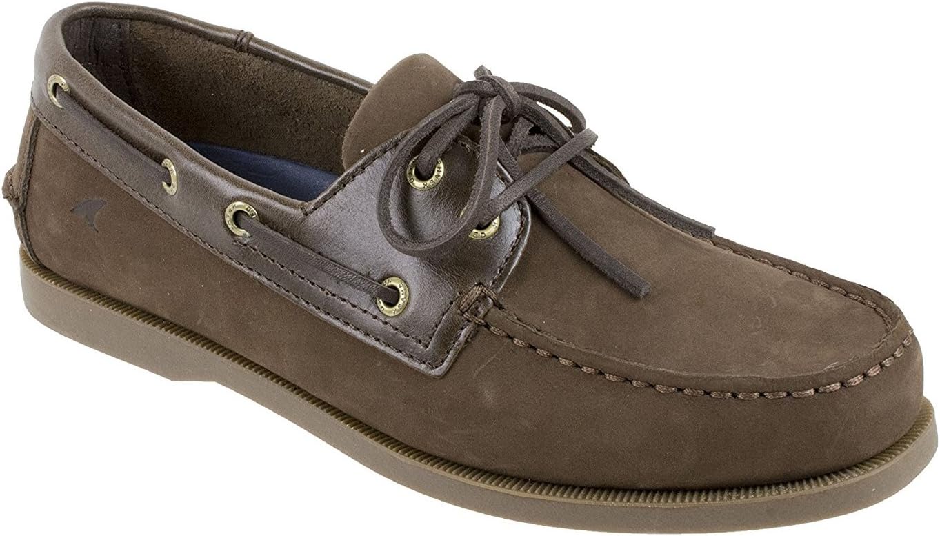 Men's Boat Shoe, Classic Look, Premium Genuine Leather, with Odor Control Technology, Size 8 to 13