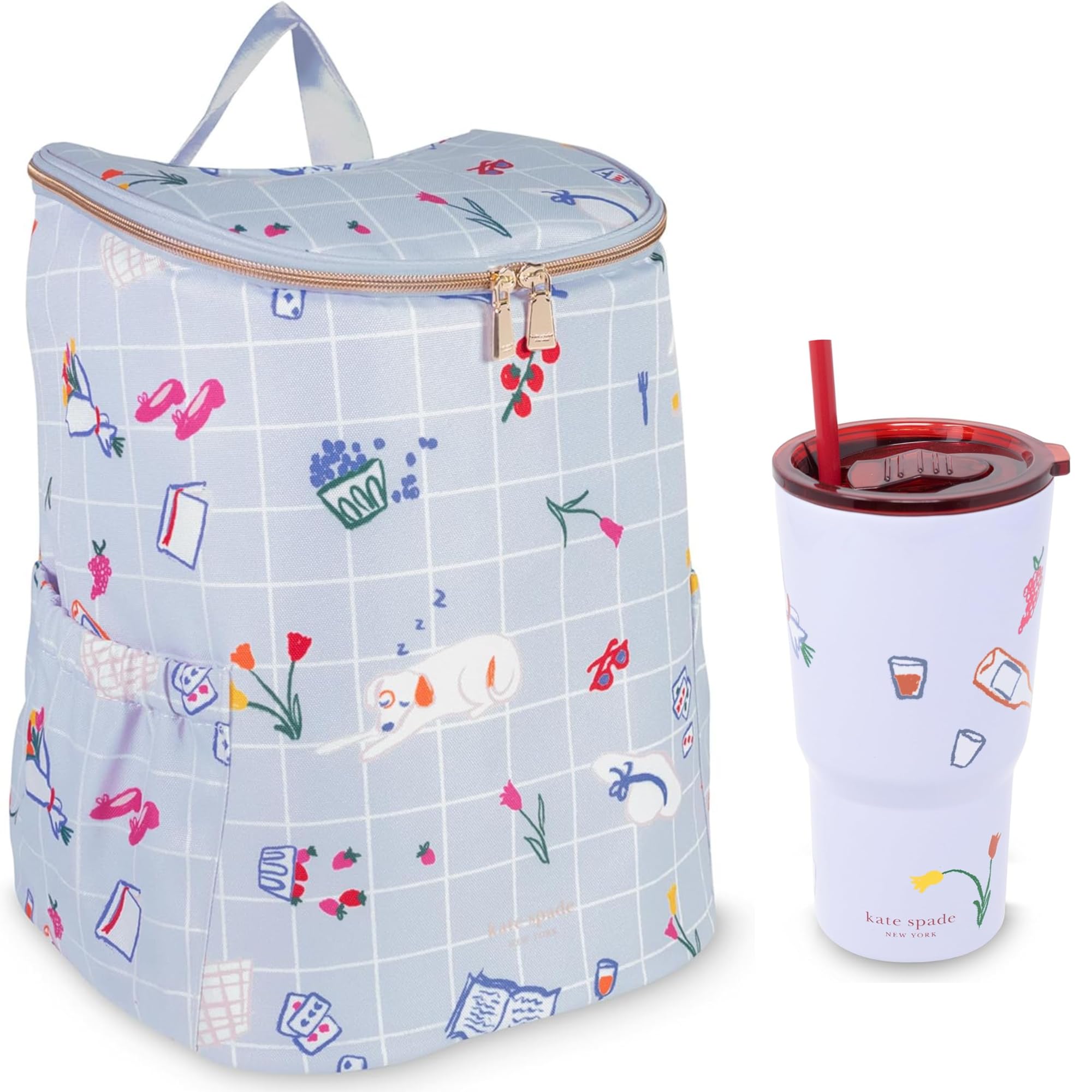 Kate Spade Park Picnic Large Insulated Cooler Bag Backpack NWT Amazon.com: kate spade new york Insulated Backpack Cooler  main image 2