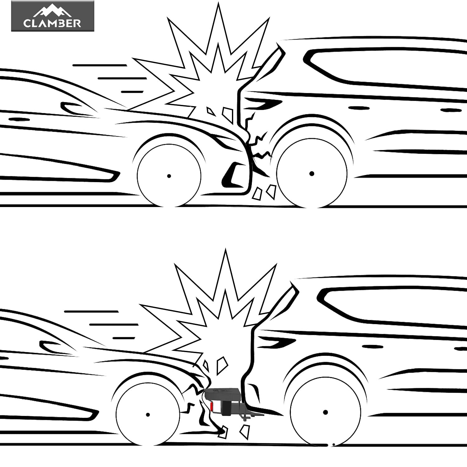 Buy CLAMBER Hitch Step for Pickup Truck & Trailer with 2 Inch Hitch