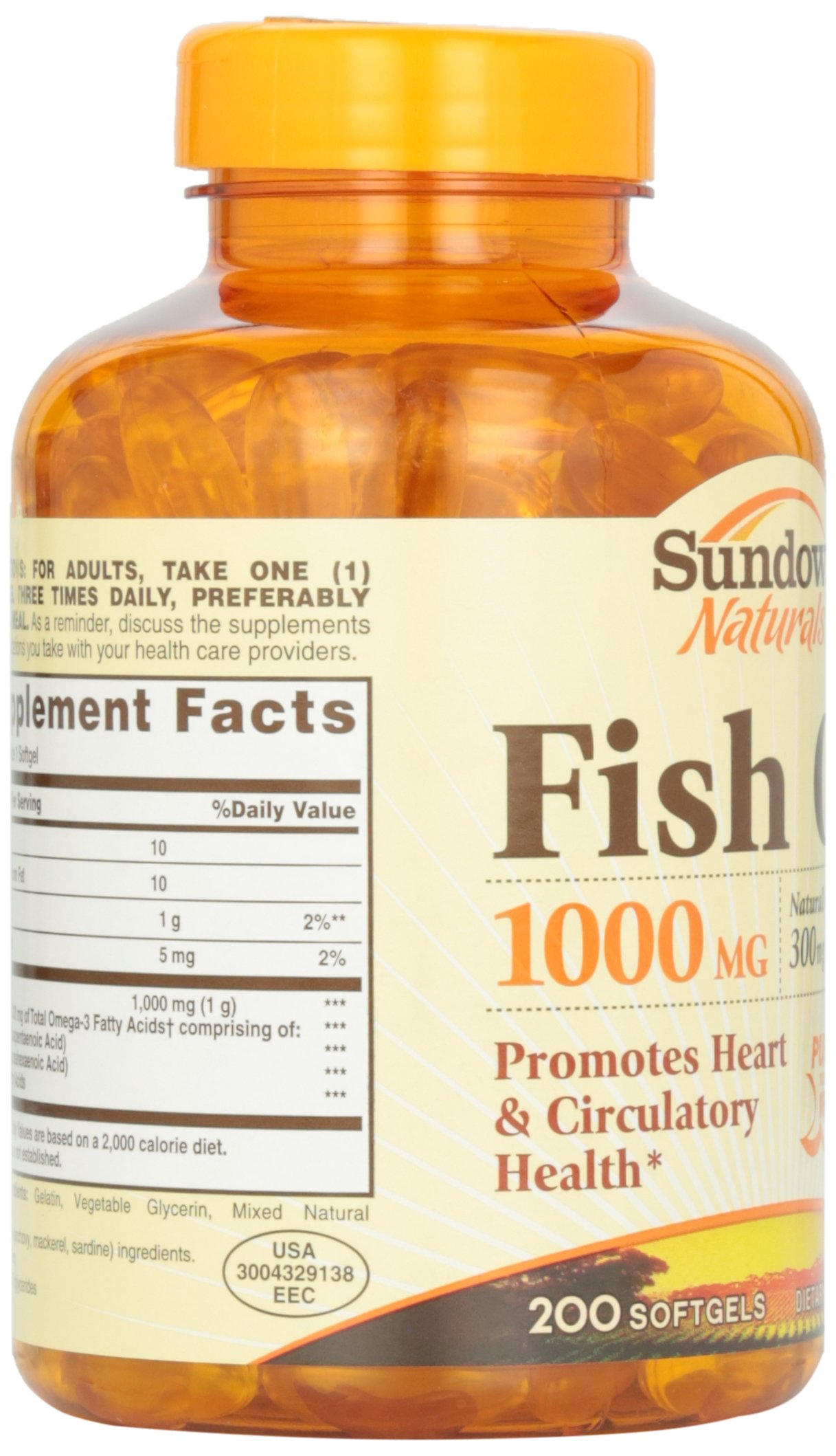 Sundown Fish Oil 1000 Mg Softgels 200 Ct Desertcart INDIA
