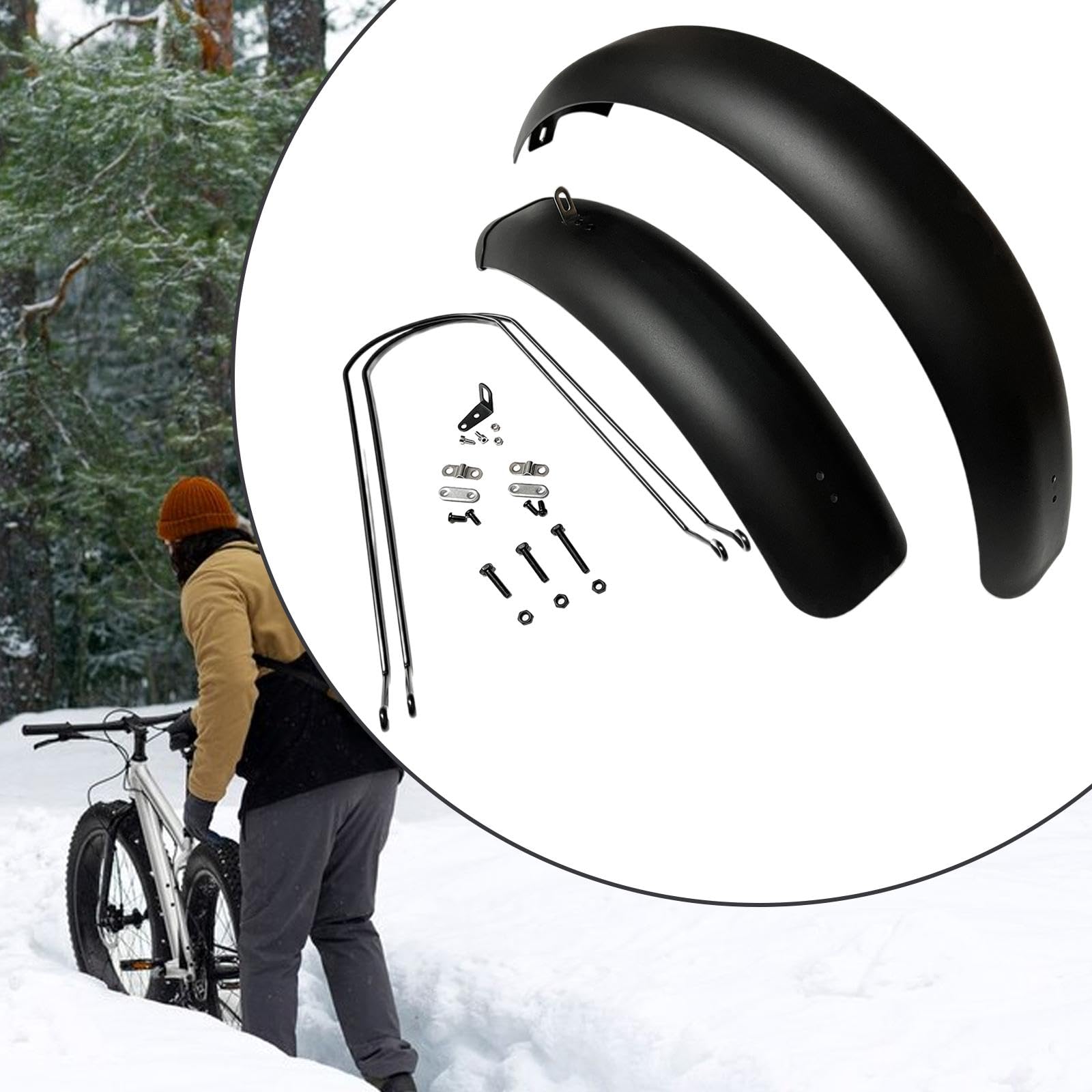 Fahrrad Schutzblech, Fahrrad Schutzblech, für Outdoor Fahrrad, Praktisch, für 20" X 5,0", Breite 127 Mm