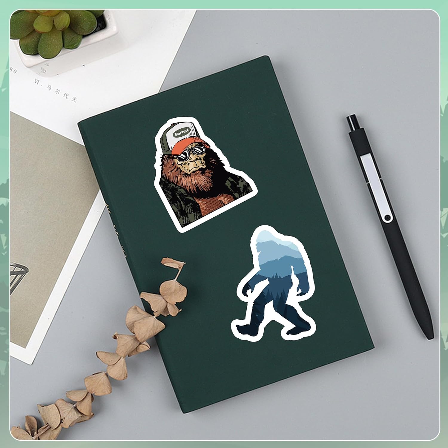 Nature Wild Man Stickers(20 Pcs,Large Size). Vinyl Decals Gifts Merch Party Supplies for Water Bottles Skateboard Luggage Laptop Kids Teens Adult - Image 5