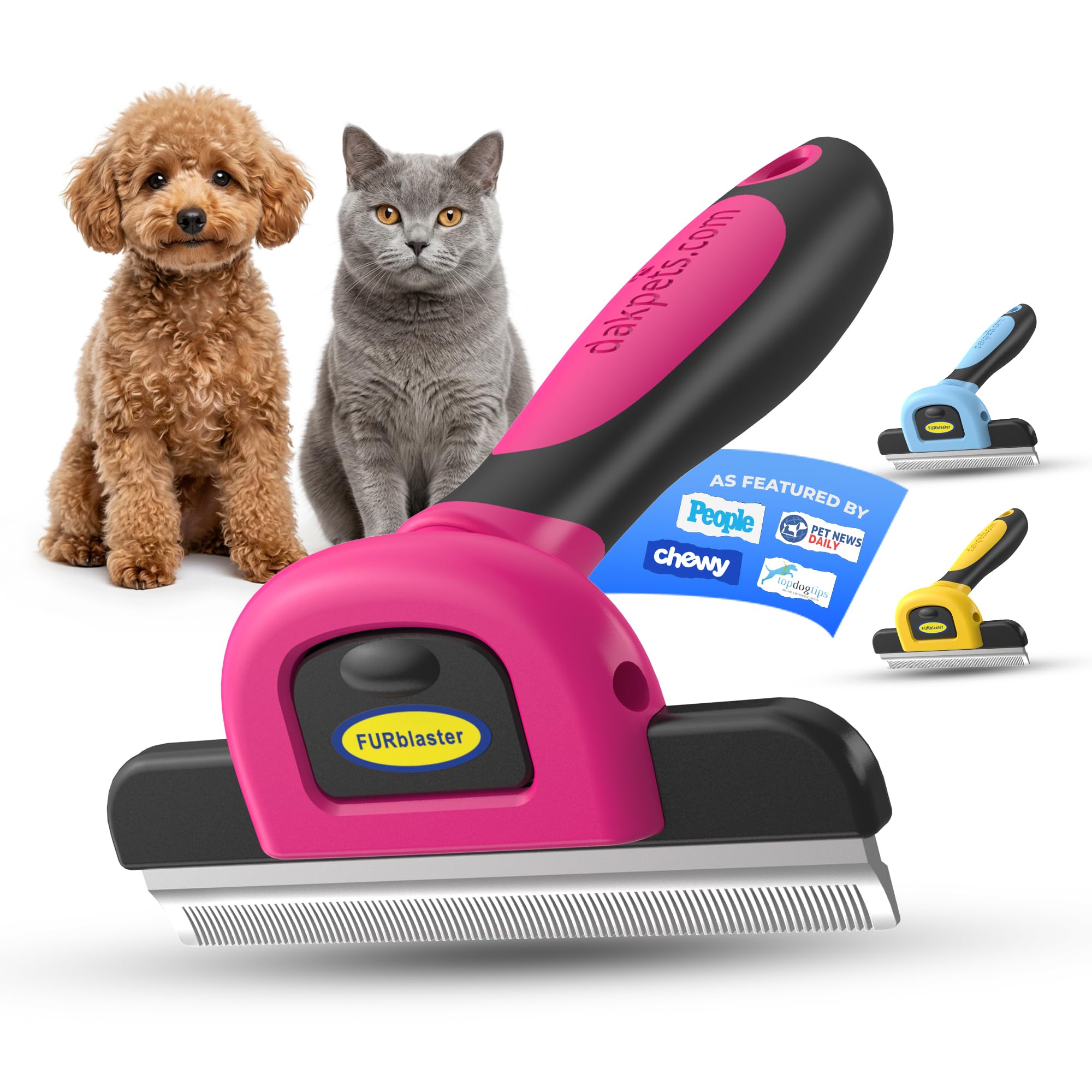 DakPets Stainless Steel Pet Deshedding Tool