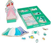 Vista 11 de Melissa & Doug Disney Belle - Juego de muñecas magnéticas de madera para disfrazarse (más de 30 piezas)