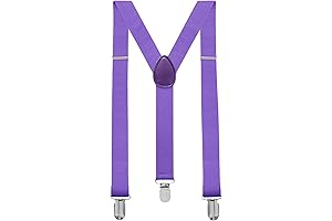 1 Inch Wide Suspenders - Perfect for a Touch of Wario-Inspired Wacky Style