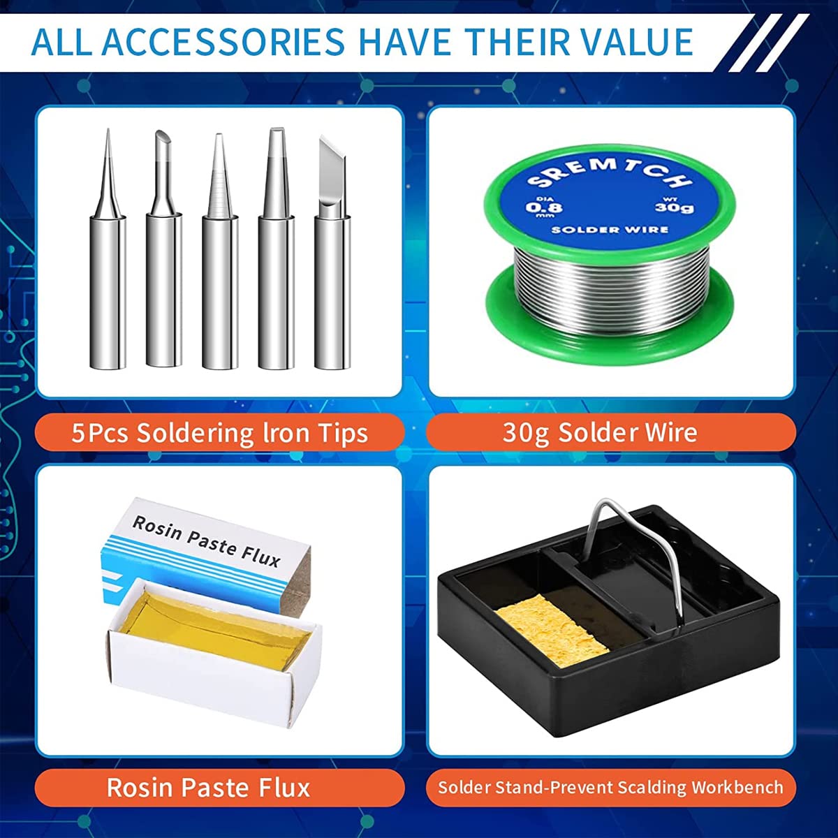 Soldering Iron, SREMTCH 60W Soldering Irons Kit