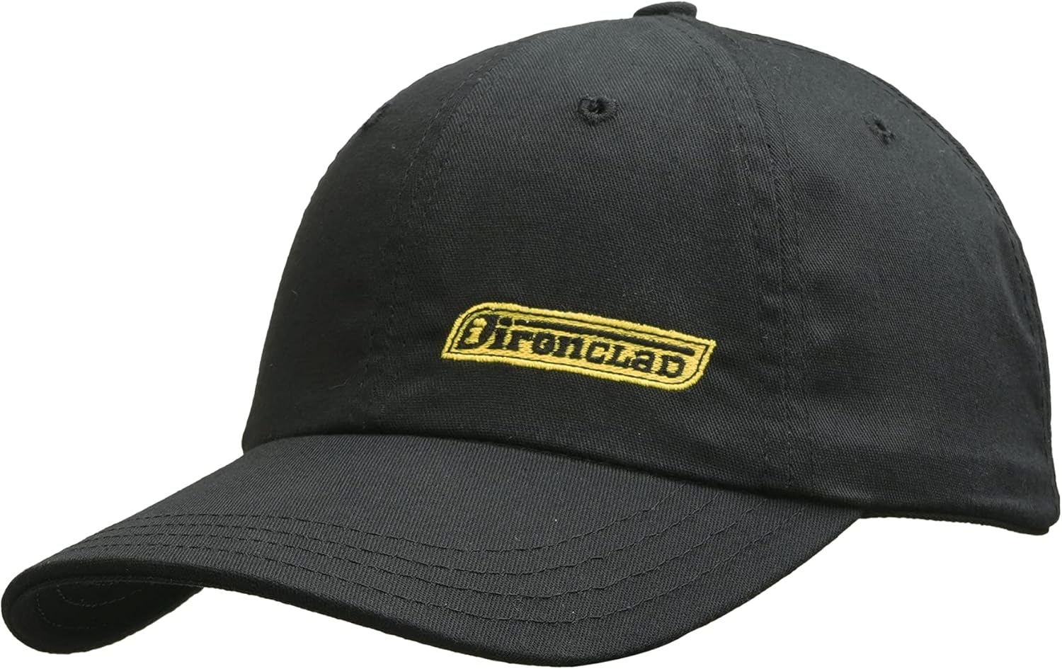 Ironclad Rainier BCX Bump Cap, Made in USA, Ball Cap Style for Casual Look, Snap Back Closure, Color Black (G62004)
