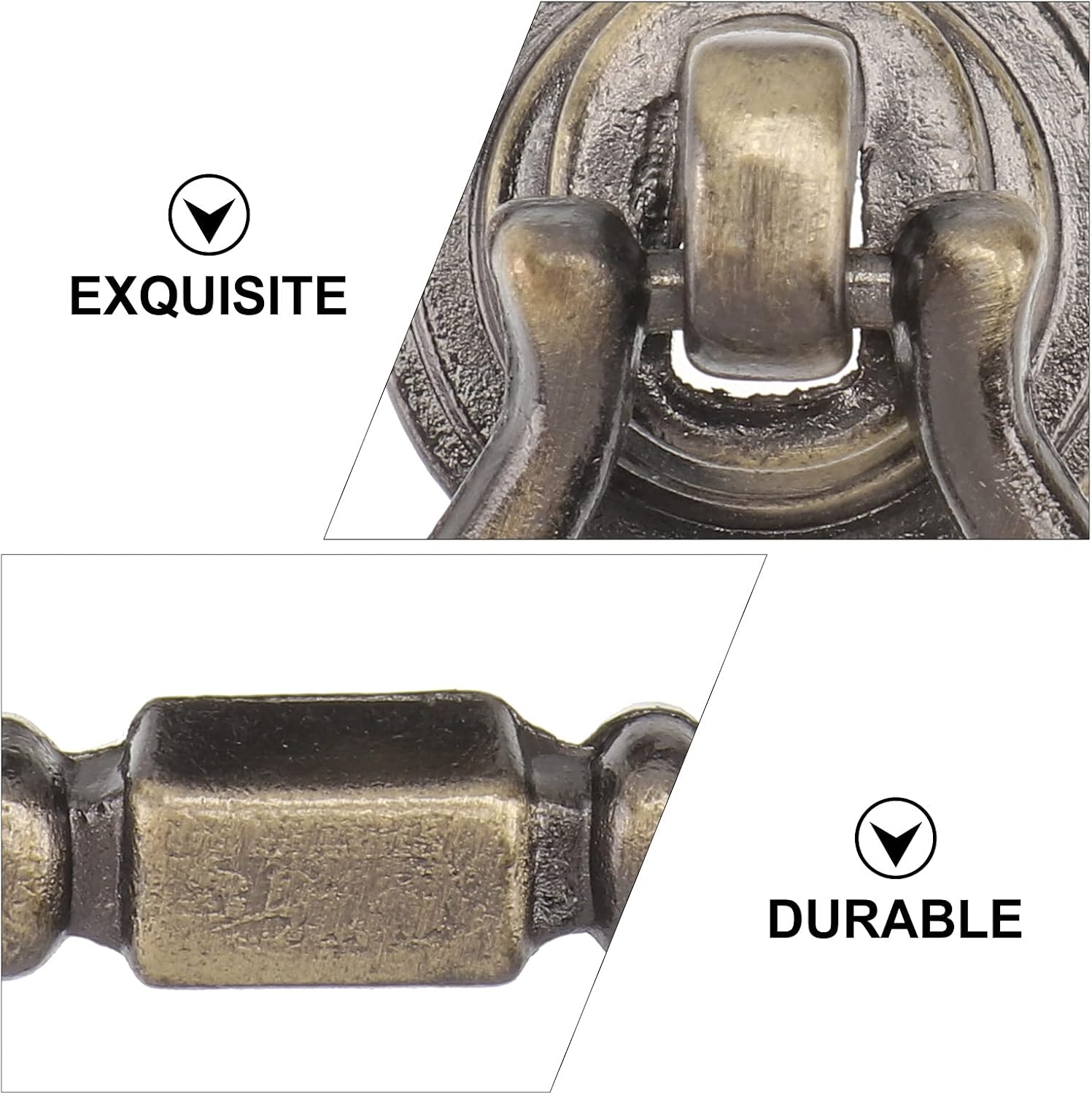 Tinksky Antique Cabinet Cupboard Wardrobe Drawer Knob Door Pull Handle - 1 Pair