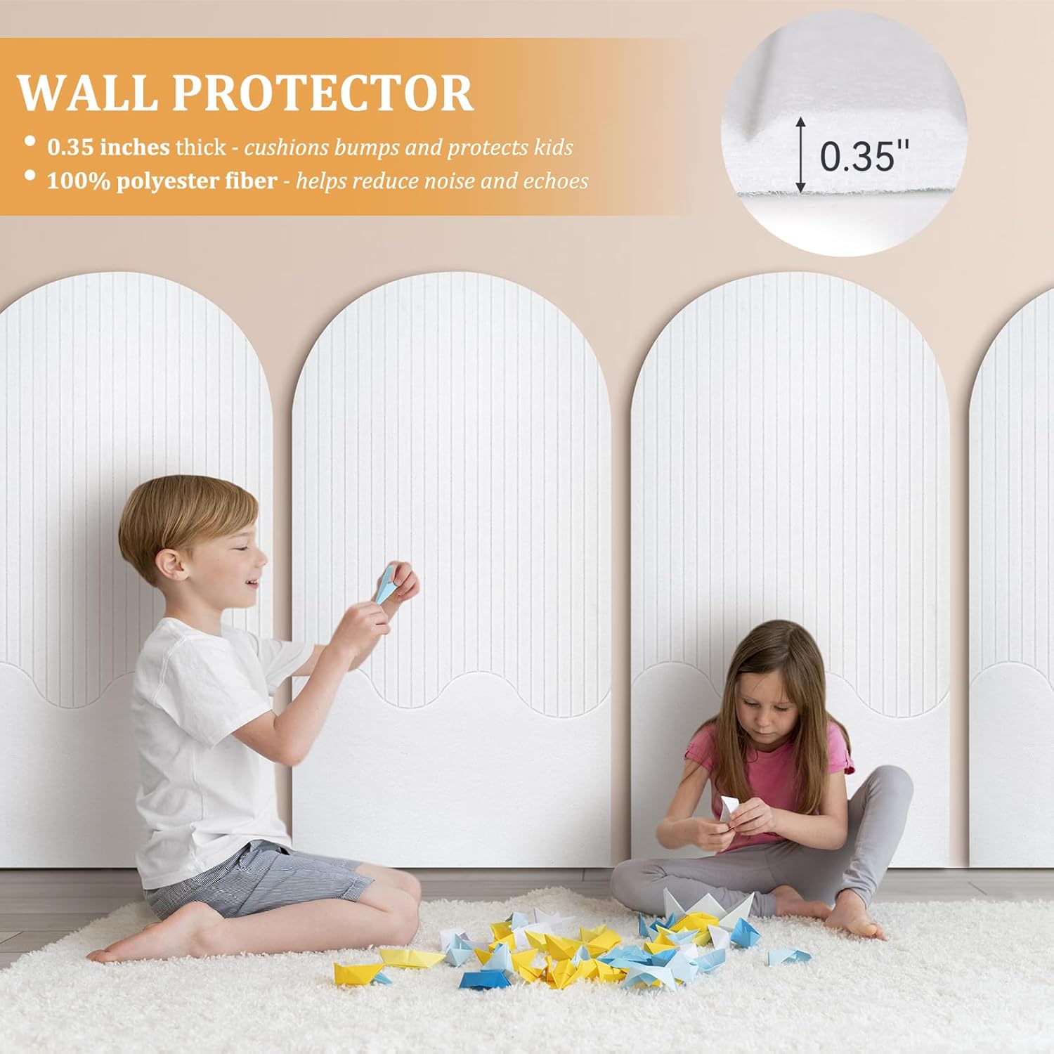 Large Felt Bulletin Board with Self-Adhesive Tape, 96"x48", Cork Board Alternative for Wall, 4-Pack Pin Board Picture Board for Home Office Studio Decor, Includes 120 Pushpins