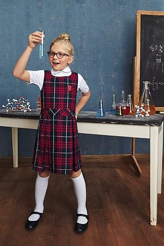 Miniatura 2 de Lands' End Calcetines de rodilla de cable sólido para niñas (paquete de 3)