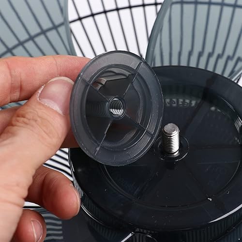 Miniatura 6 de iiniim Ventilador universal de plástico de 1214 pulgadas, repuesto de 5 hojas con cubierta de tuerca para ventilador general de pie, ventilador de