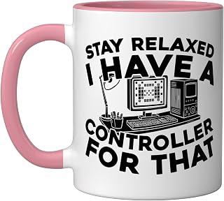 Digital Interactive - Development Game Designer Ceramic Mug, Pink/White