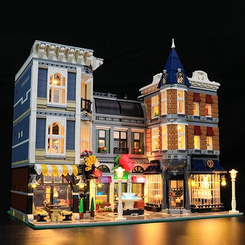 Miniatura 5 de LIGHTAILING Kit de iluminación LED para Lego- 10255, modelo de bloques de construcción cuadrados de montaje, juego de luces LED compatible con el