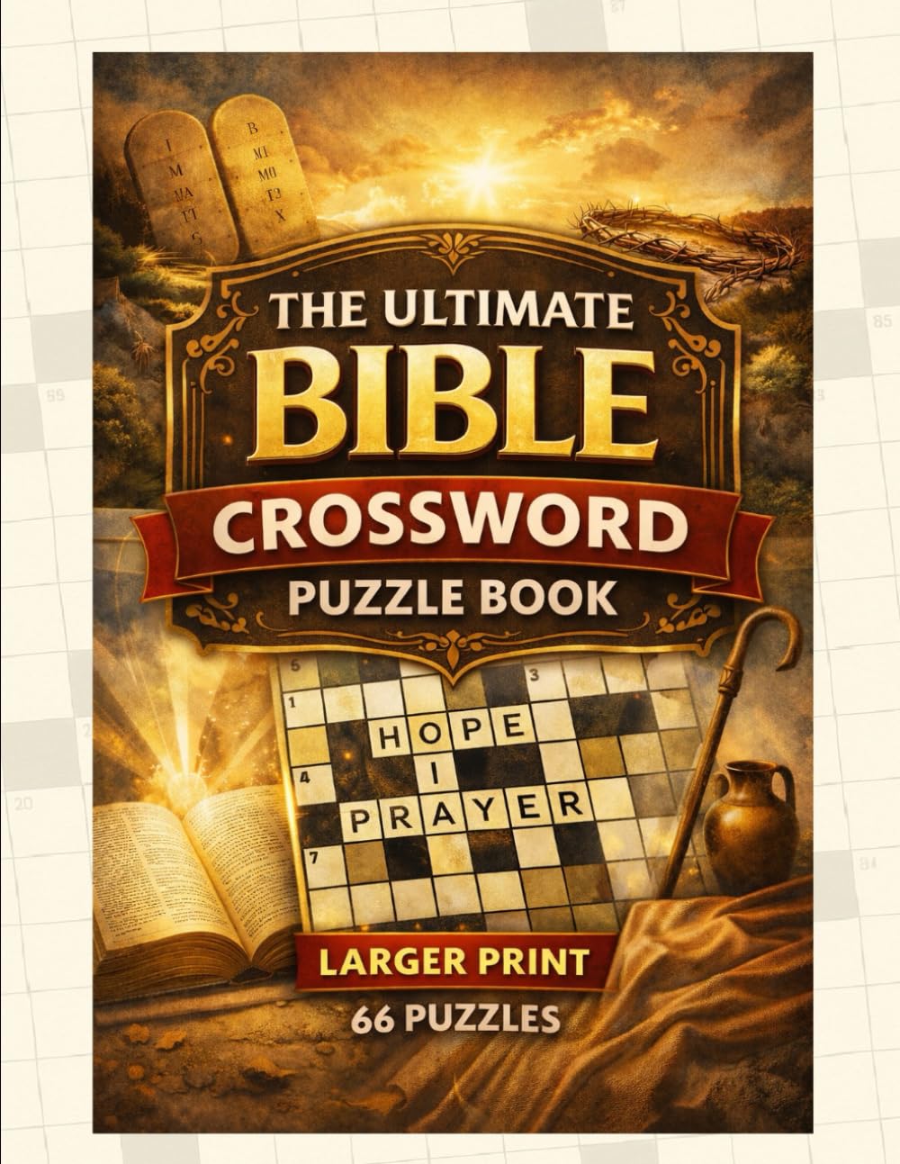 The Ultimate Bible Crossword Puzzle Book: 66 Puzzles - Larger Print